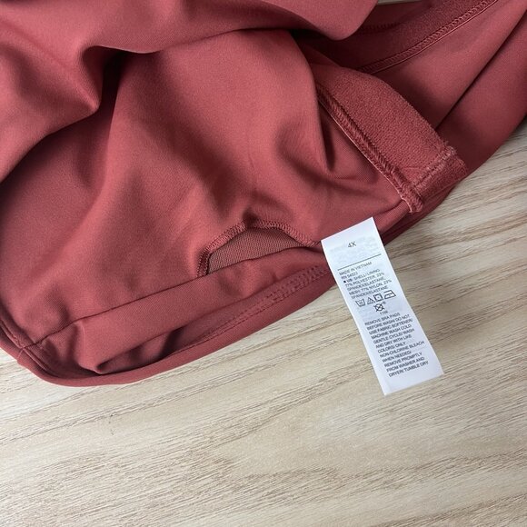 Old Navy Powersoft Longline Sports Bra Plus Size 4X Cherry Birch 579253 - Picture 5 of 9